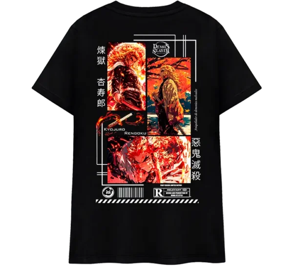 Camisa demon slayer rengoku