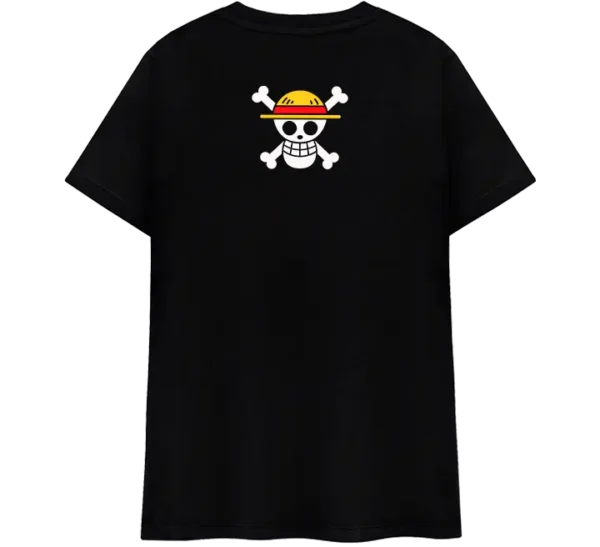 Polo negro de algodón con diseño inspirado en Toji Fushiguro de Jujutsu Kaisen. Ilustración a todo color con detalles gráficos en estilo cyberpunk y tipografía japonesa. Ideal para fans del anime y la moda streetwear.