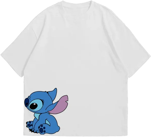 Polo Stitch y Angel – Amor Incondicional Demuestra tu amor con este adorable polo de Stitch y Angel. Un diseño tierno y vibrante que captura la esencia de esta icónica pareja extraterrestre.
