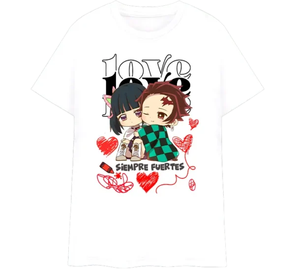 Un homenaje a la pareja de Kimetsu no Yaiba, Tanjiro y Kanao, con un diseño chibi lleno de amor y determinación. Su estampado vibrante y su tela gruesa de algodón 20/1 aseguran comodidad y resistencia en cada batalla del día a día. ¡Para los fans del anime que creen en el amor y la fuerza!