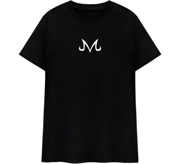Polo clasico con diseño de Vegeta Super Saiyajin. Ilustración a color con viñetas de manga en blanco y negro, destacando la intensidad del personaje en Dragon Ball.