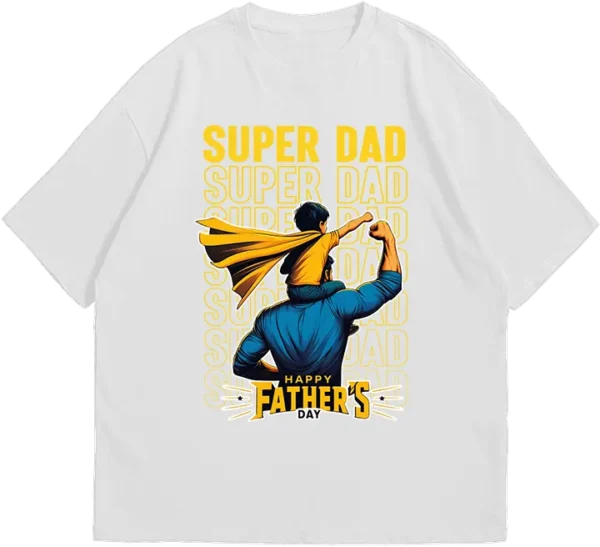 POLO PERSONALIZADO PAPÁ: DISEÑO SUPER DAD - 100% ALGODÓN 20/1