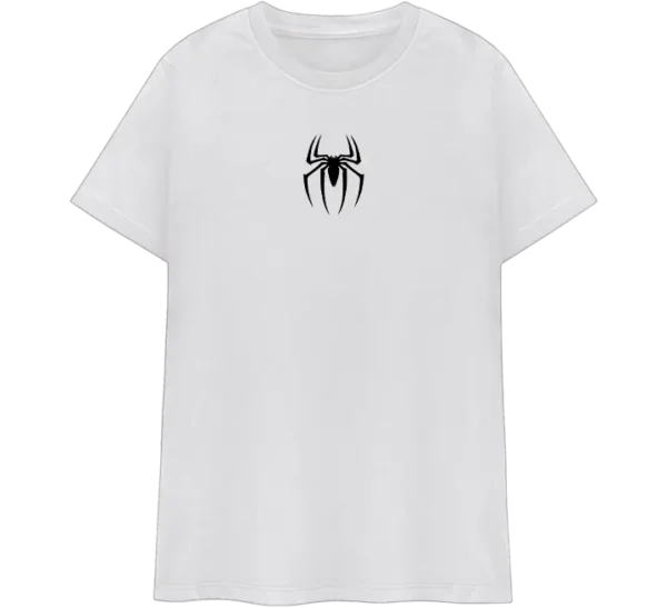 Polo clásico con diseño de Spider-Man en un estilo urbano y grafiti, con capucha y zapatillas deportivas
